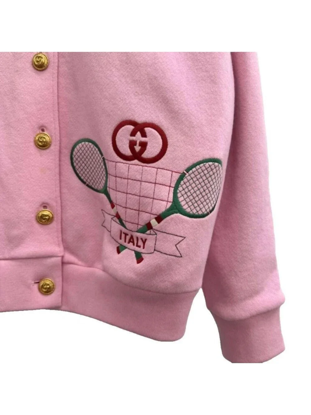 Gucci Tennis Embroidery Hoodie Sweatshirt Long Sleeve Lining All Over Pattern